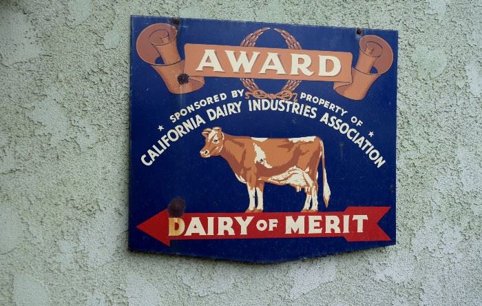 Metal Dairy sign