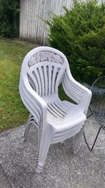 Set of 4-Stacking Chairs