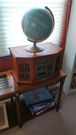 World Globe (large) and Vintage style Radio