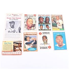 Collection of 1960s Hank Aaron Cards
