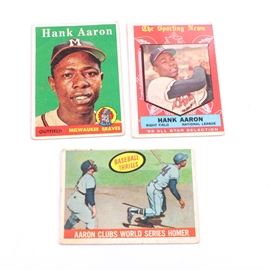 Vintage Topps Hank Aaron Cards
