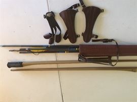 CHILD'S BOW, QUIVER, ARROWS, AND ACCESSORIES.