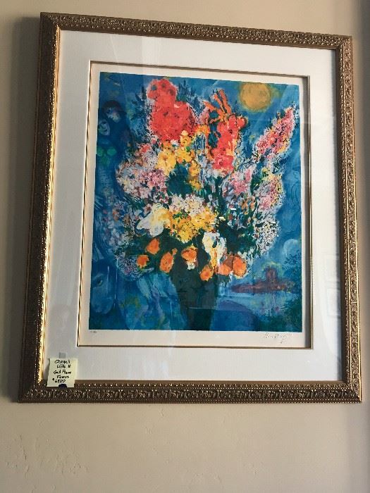 Rare Chagall Lithograph 32/750 Signed and numbered.