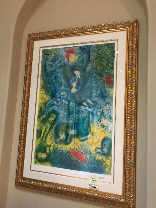 Chagall Lithograph signed and numbered 114/375