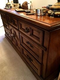 With A Beautiful Matching 9 Drawer Dresser...