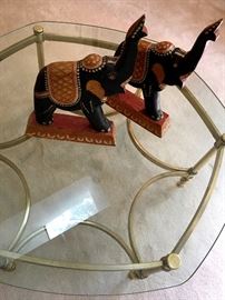 Glass Top Coffee Table...and Elefante's!...