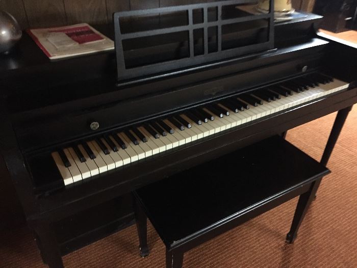 PIANO AND BENCH - UPRIGHT - PRICED TO SELL