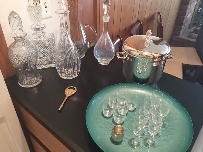 BARWARE: SHOT GLASSES, DECANTERS, ICE BUCKETS AND MORE 