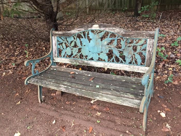 it's rough....but with a little love.... perfect bench for watching leaves fall....