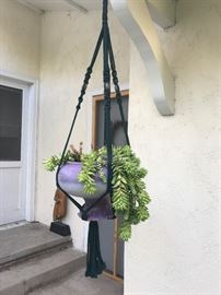Macrame hanging plant
