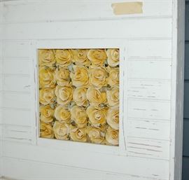 DRIED FLOWERS  IN A FRAME