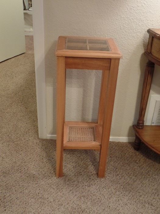 Square Hard wood side table
