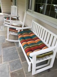 Porch Rocker and Small Table