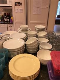 Pottery barn dishes, TONS