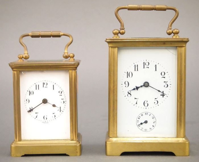 2 French Carriage clocks