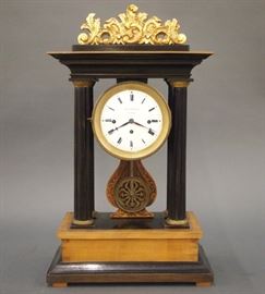 Mid 19th century Austrian Portico clock