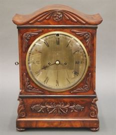 English double fusee bracket clock by "N. Hart & Son, 77 Cornhill, London"