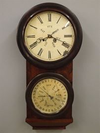 L. F. & W. W. Carter calendar clock