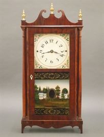 Ethel Norris pillar & scroll clock