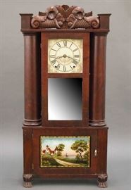 Boardman & Wells hollow column clock