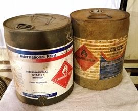 Two Flammable Liquids 5-Gallon Cans