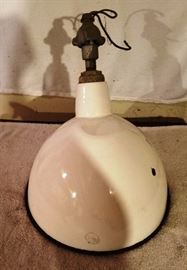 White Industrial Enamel Light