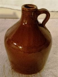 Small Brown Pottery Jug