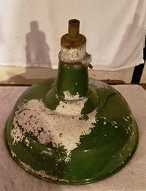 Green Industrial Enamel Light
