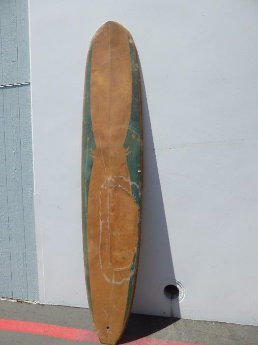 Vintage 9 1/2 foot surfboard