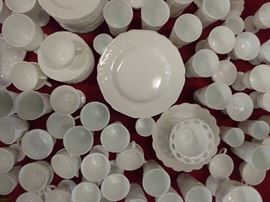 Large milkglass collection