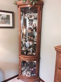 CORNER CURIO CABINET 