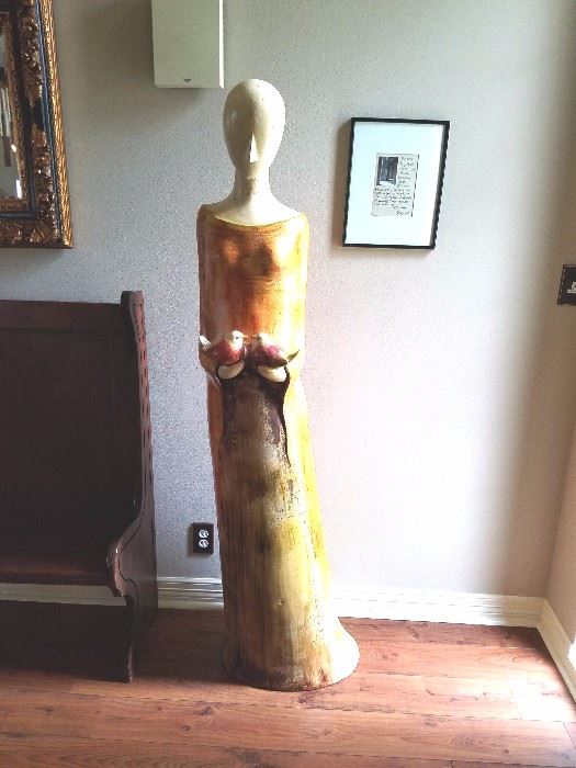 Tall Modern Sculpture / $125.00