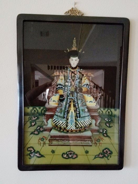 Large Framed Oriental Print #1