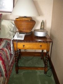 Antique spindle leg table.