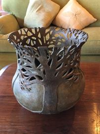 Bronze Tree of Life vase by Carol Alleman.  Ltd. Ed. 11/15 From Redfern Gallery. Taking offers.