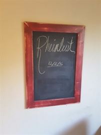 Chalk Board for notes, Wall Hanging, Vintage like frame.