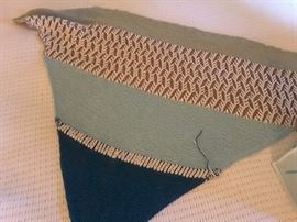 Unfinished knitting project.