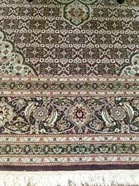 Rug is 100% Silk. Excellent, like new condition
