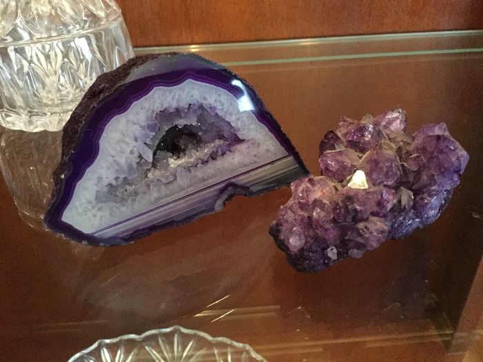 Minerals, amethyst & agate 