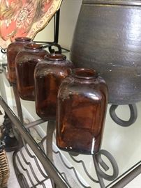 Antique medicine jars. Set of 4. 