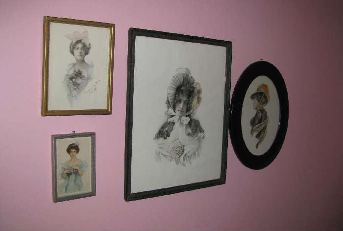 Assortment of Gibson Girls prints