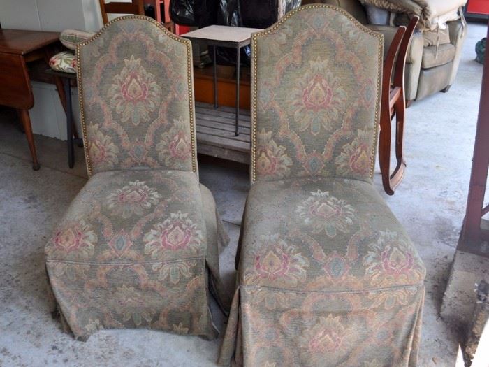 Pair of upholstered chairs.