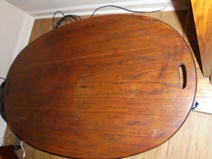 Top of oval coffee table