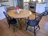 Oval Drop Leaf Table & 4 Chairs