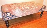 Antique Rug covered bench