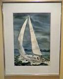 Sailboat Lithograph