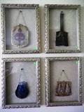 8 Framed Vintage Handbags