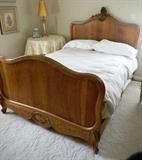 Full Size Carved Antique Bed