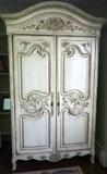 French White washed Armoire