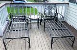 Pair of Wrought Iron Lounges